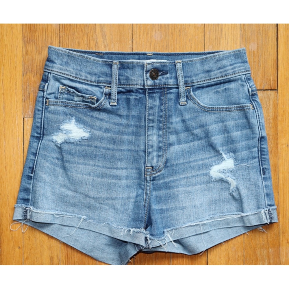 Abercrombie & Fitch denim mid-rise shorts size 0